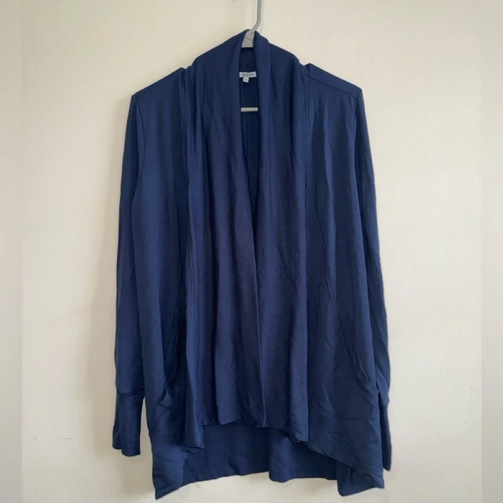 Quince French Terry Modal Cardigan in Navy $89 Size S - Picture 7 of 12